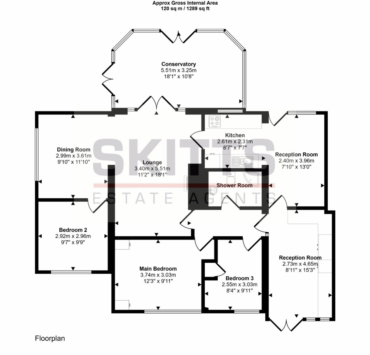 Woburn Avenue, Willenhall, West Midlands, WV12 floorplan
