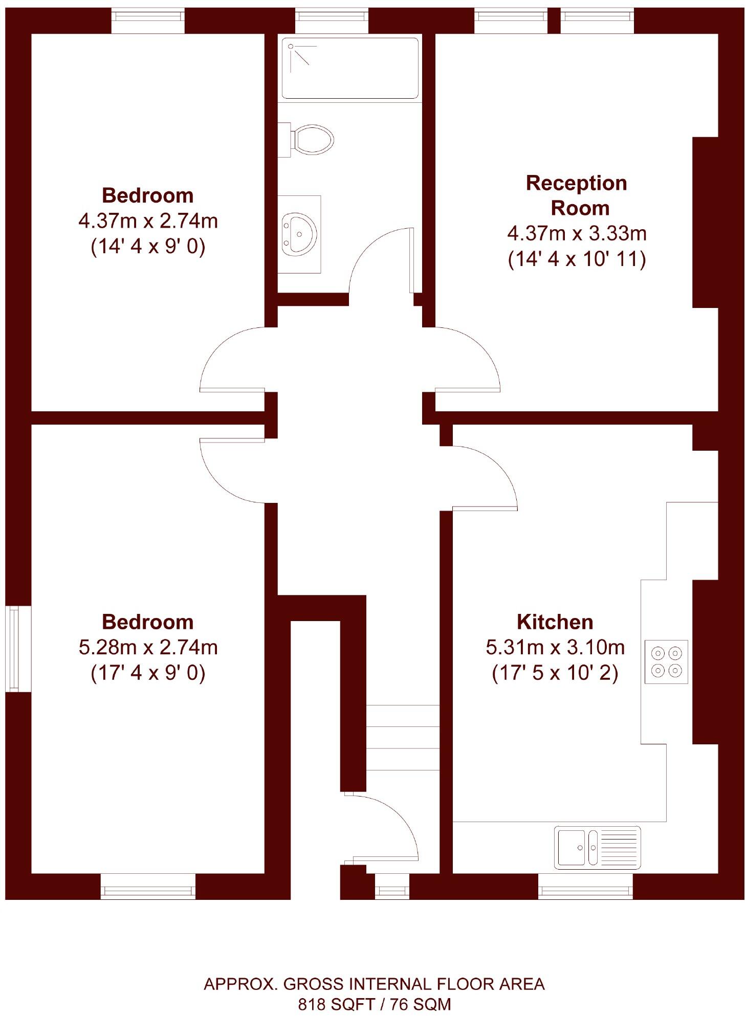 Union Road, Clapham floorplan