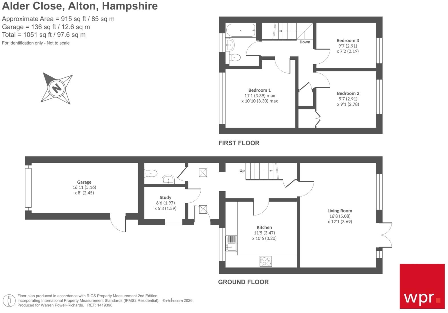 Alder Close, Alton, Hampshire, GU34 floorplan
