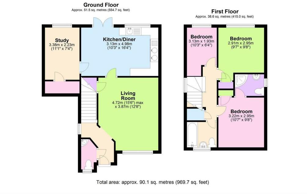 Kestrel Close, Epsom, Surrey, KT19 floorplan