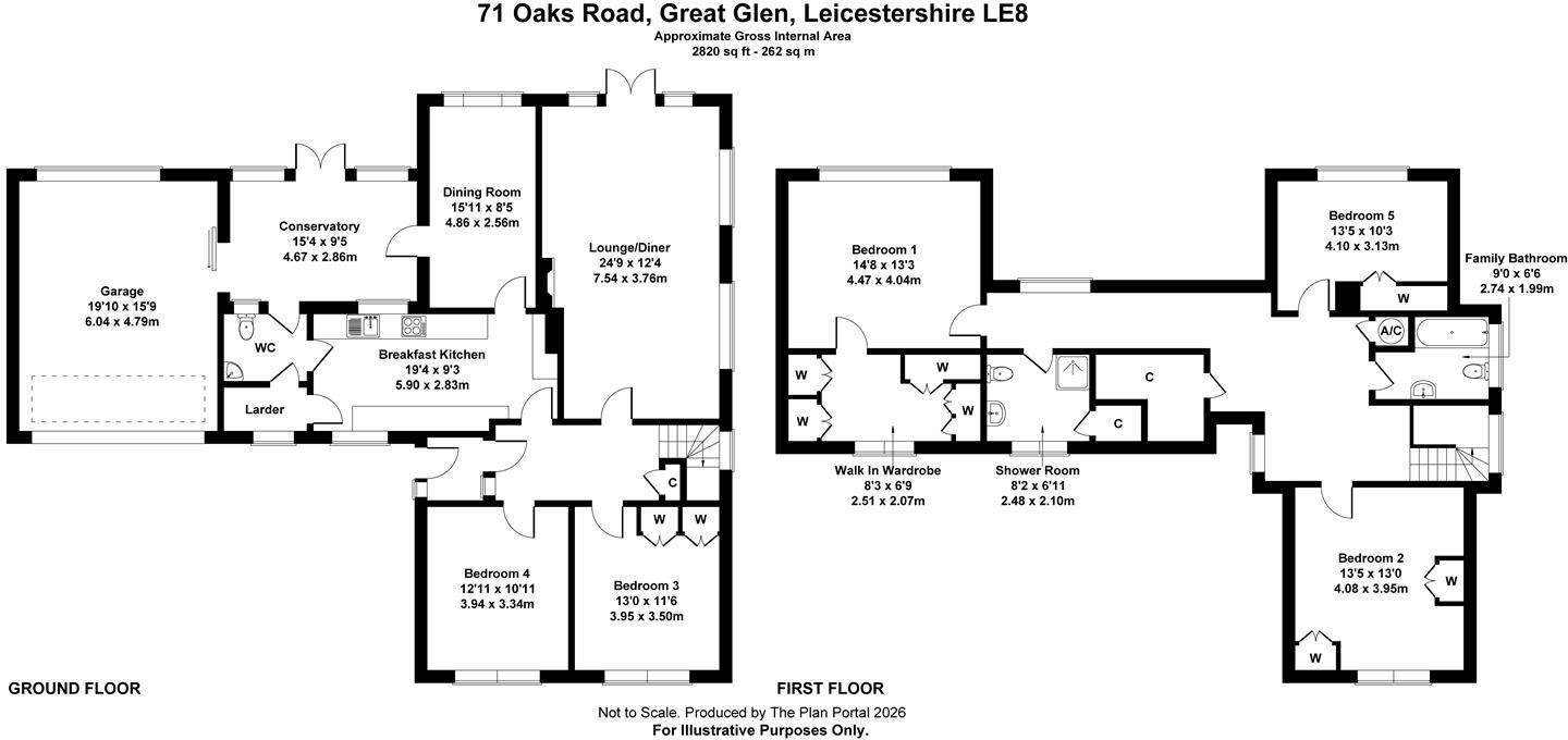 Oaks Road, Great Glen, Leicestershire floorplan