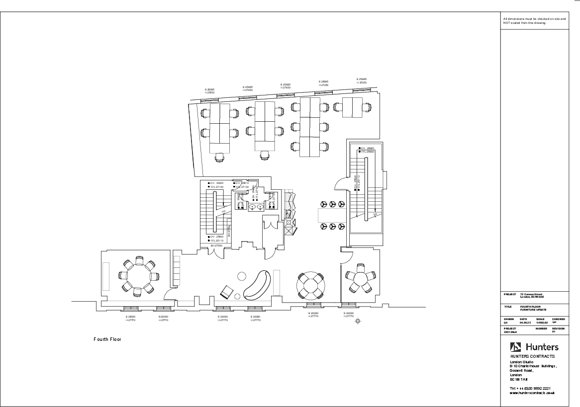 4th Floor 72 Cannon Street Space Plan