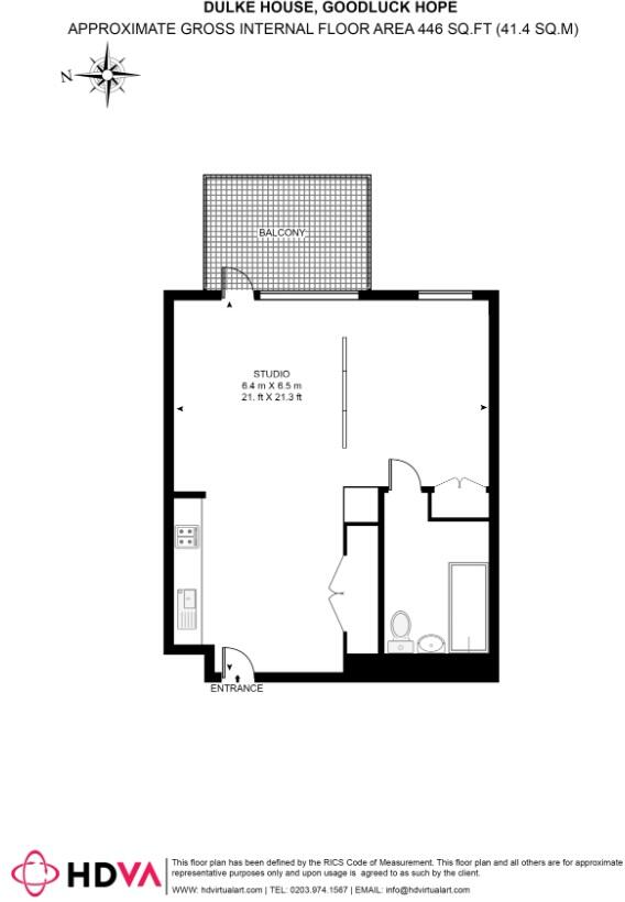 Dulke House, Goodluck Hope, E14 floorplan