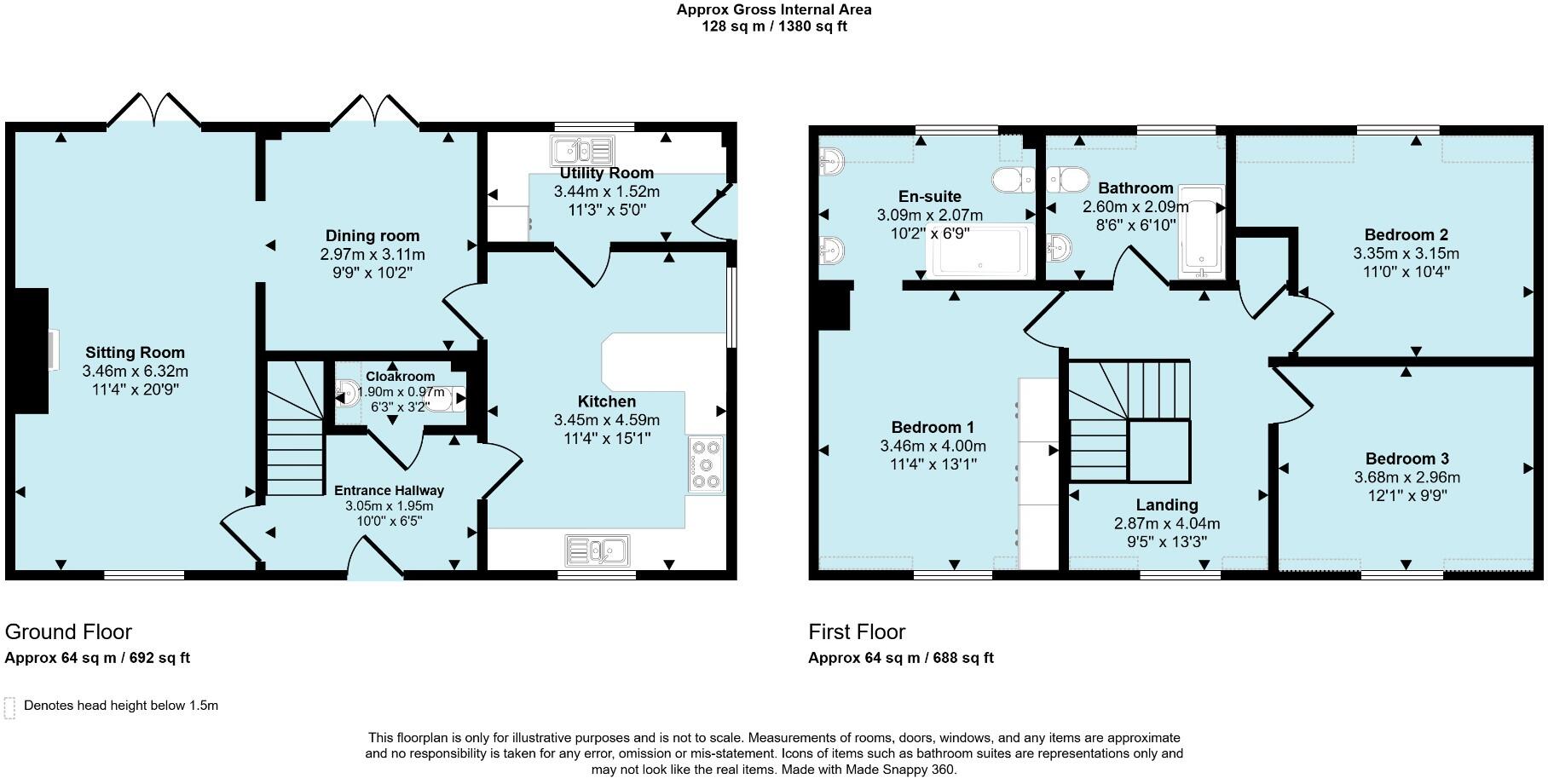 Woolavington Hill, TA7 floorplan