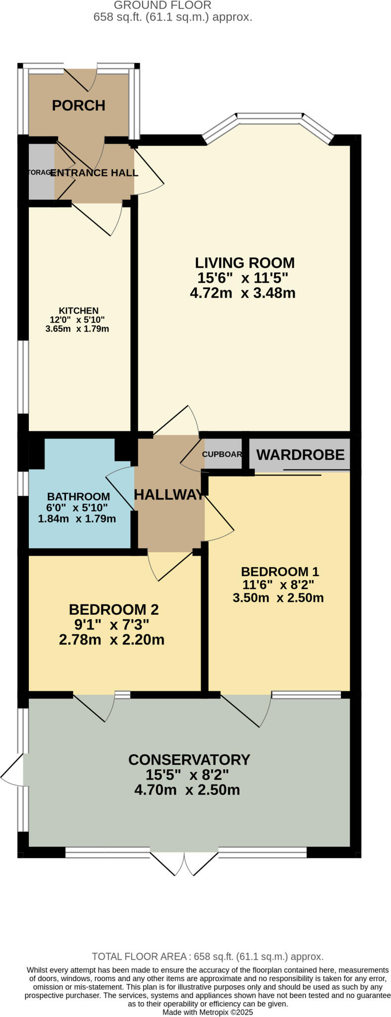 Gunville Crescent, Bournemouth floorplan