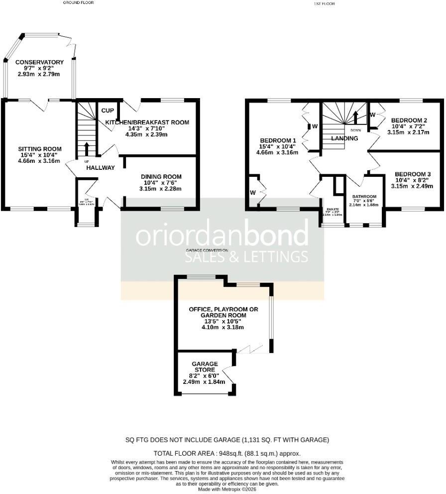 Crofters Close, East Hunsbury, Northampton NN4 floorplan