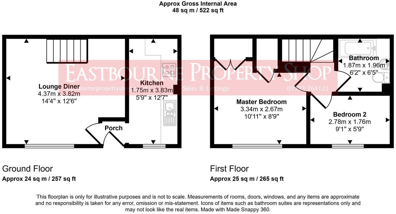 Snowdon Close, Eastbourne, BN23 8HW floorplan