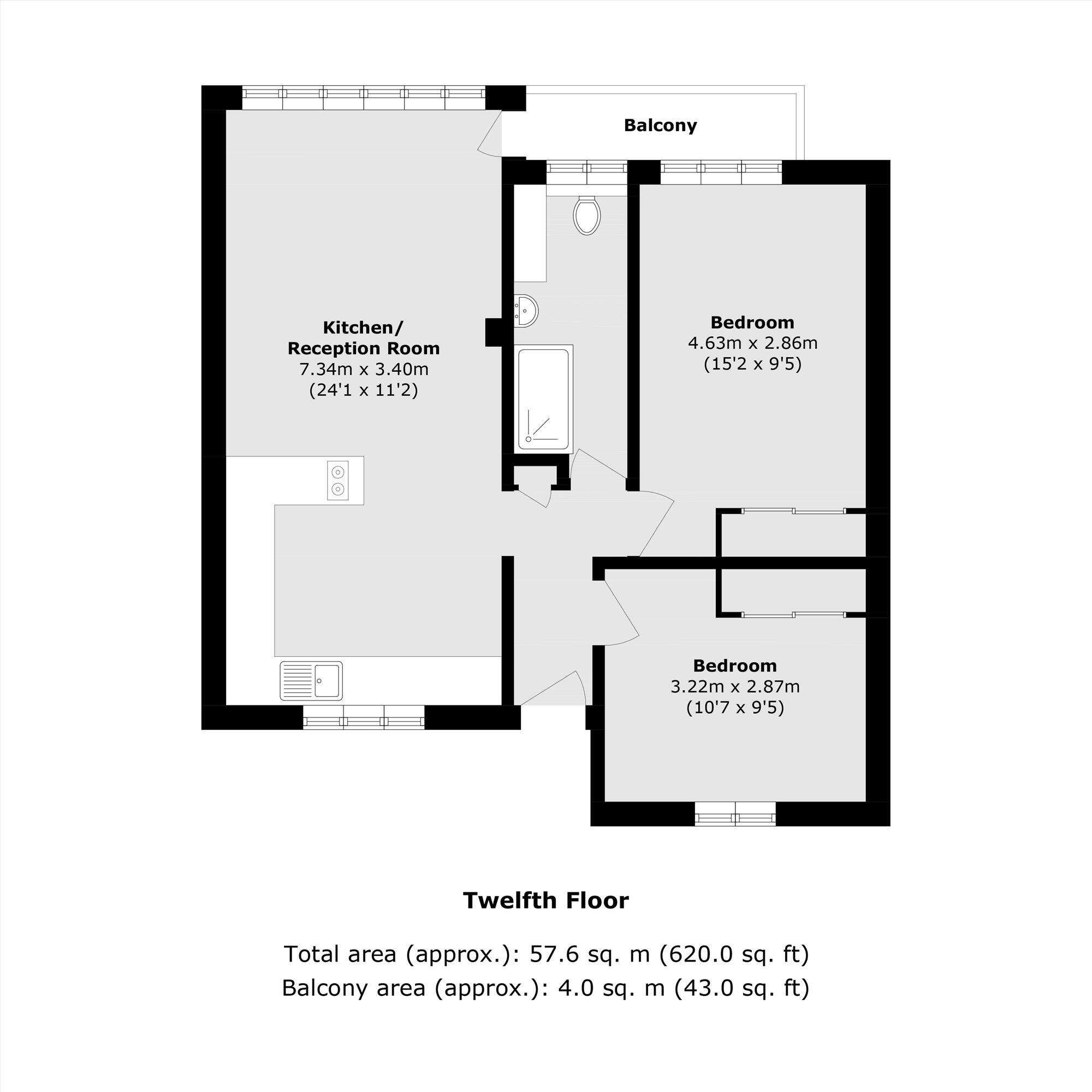 Tompion Street, Clerkenwell floorplan