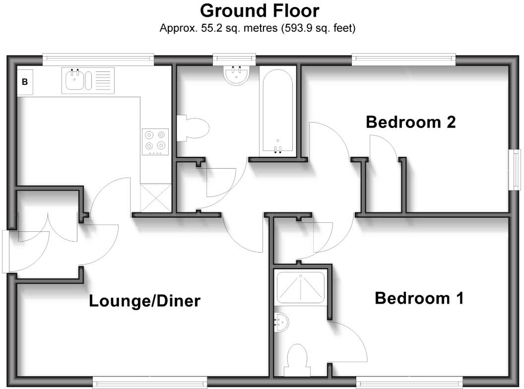 Clitherow Gardens, Southgate, RH10 floorplan