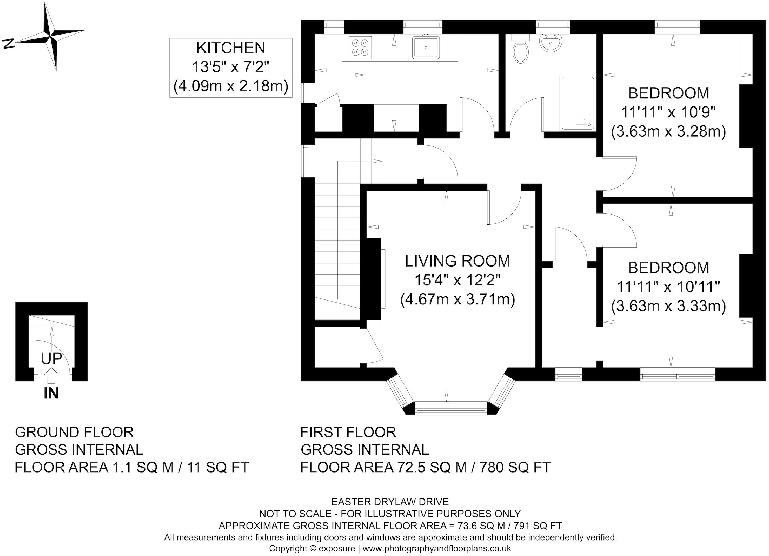 57 Easter Drylaw Drive, Edinburgh EH4 2QT floorplan