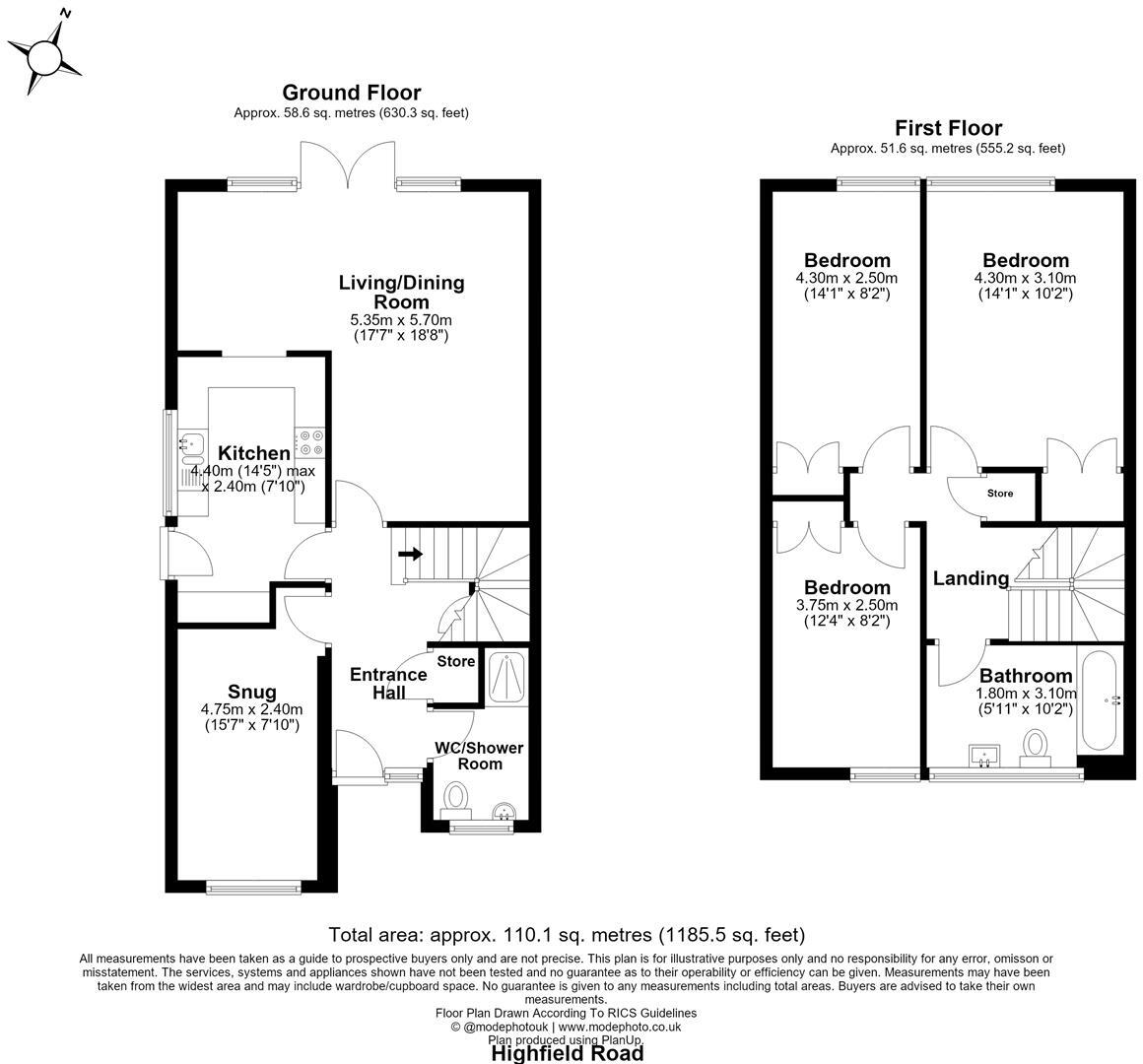 Highfield Road, Billericay, Essex floorplan