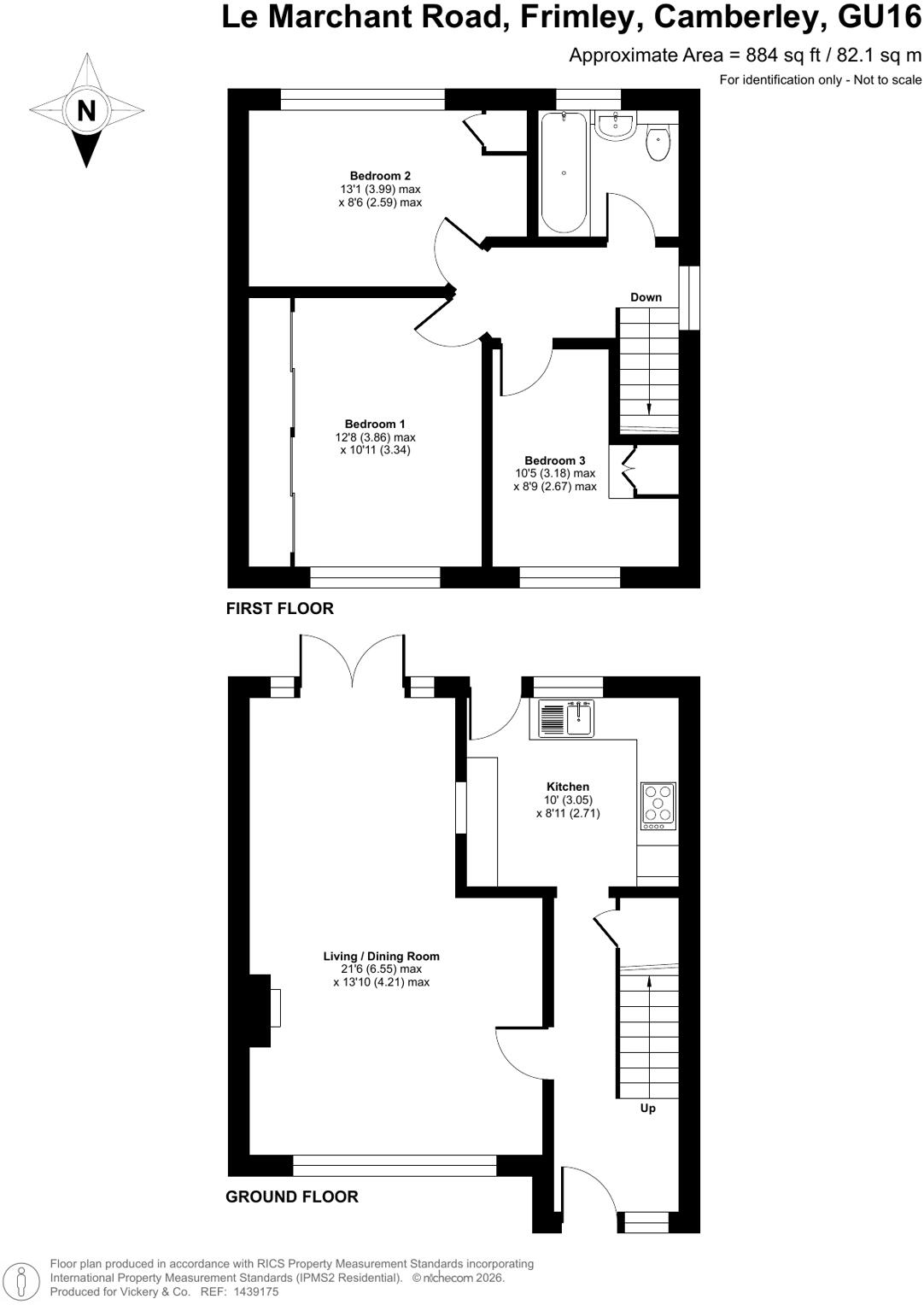 Le Marchant Road, Frimley, Camberley, Surrey, GU16 floorplan