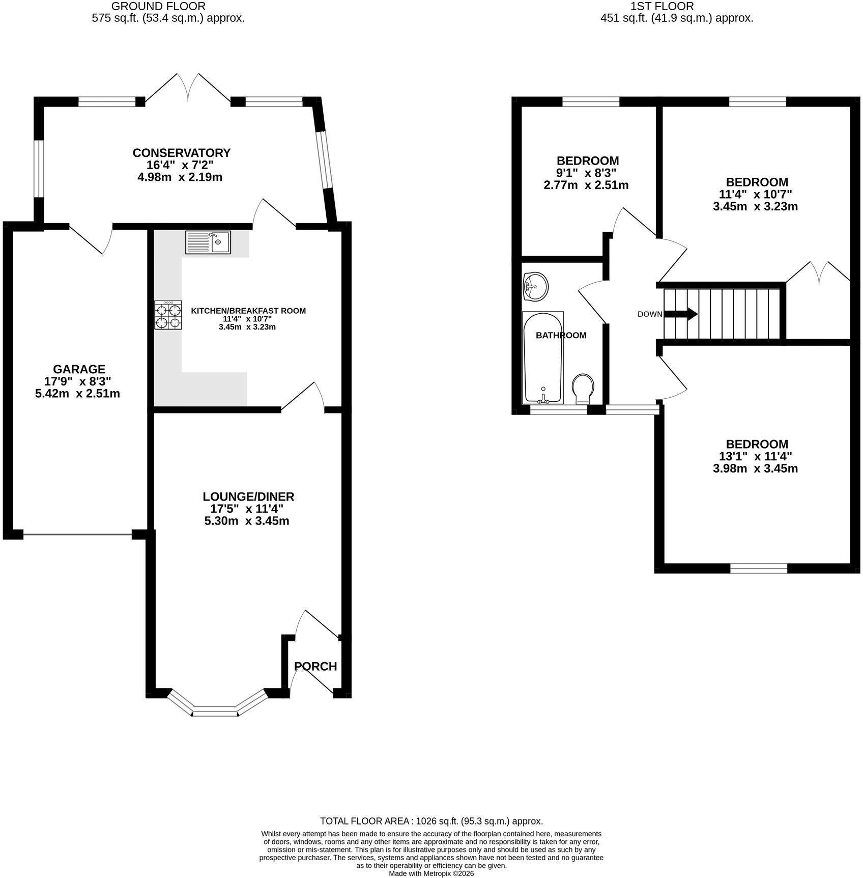 Odin Close, Bedford, MK41 floorplan