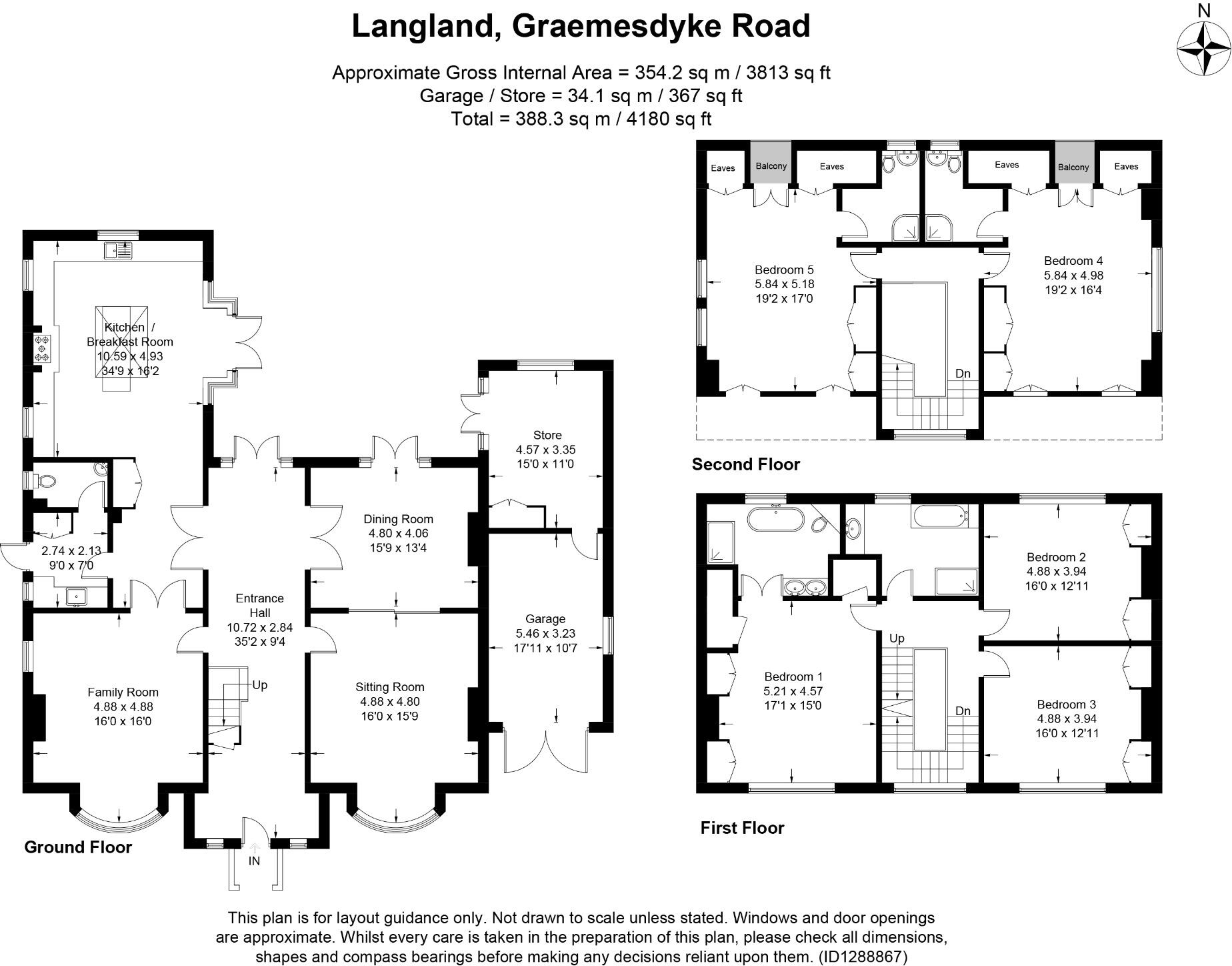 Graemesdyke Road, Berkhamsted, Hertfordshire, HP4 floorplan