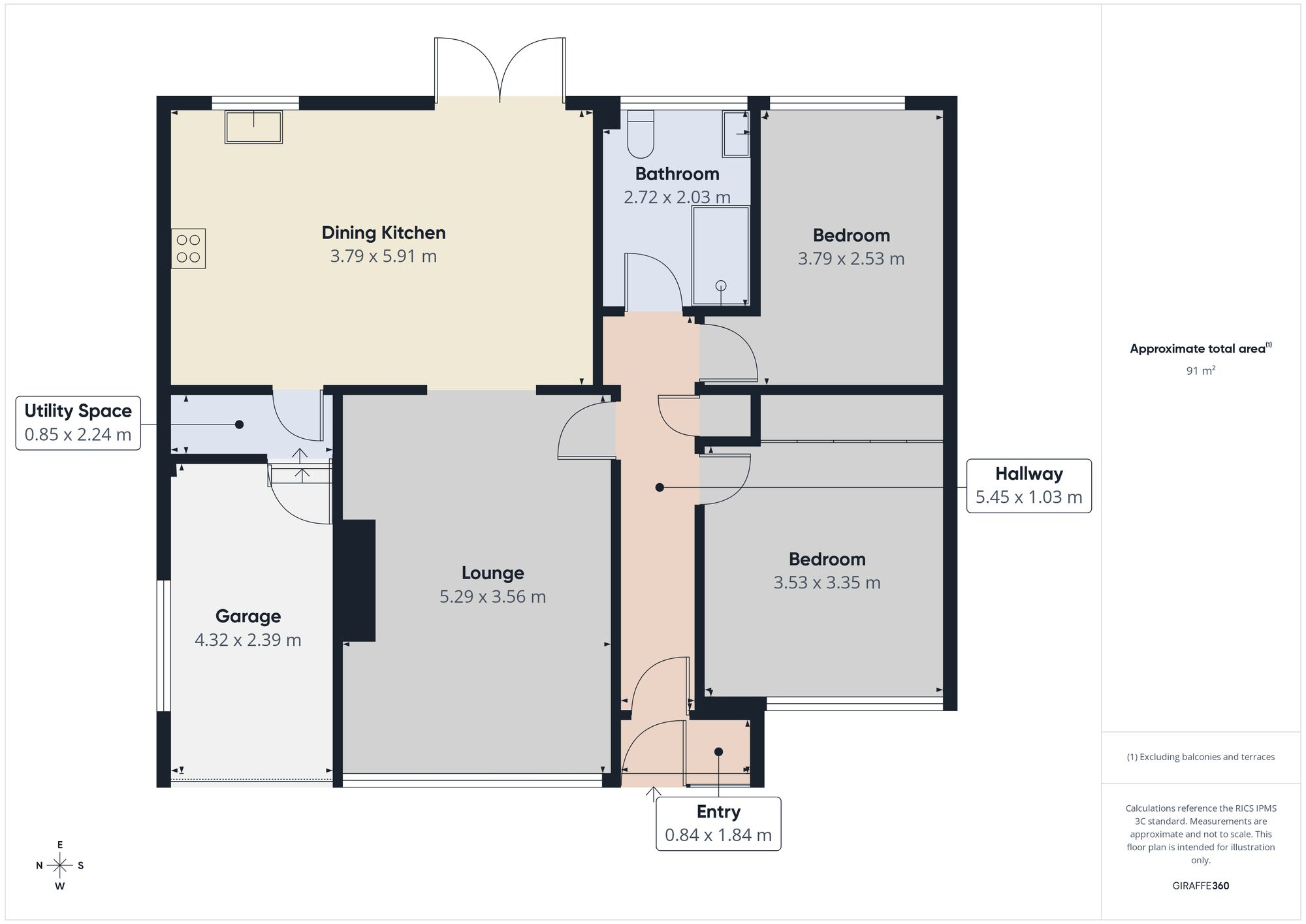Rokeby View, Harlow Green, Gateshead, NE9 floorplan