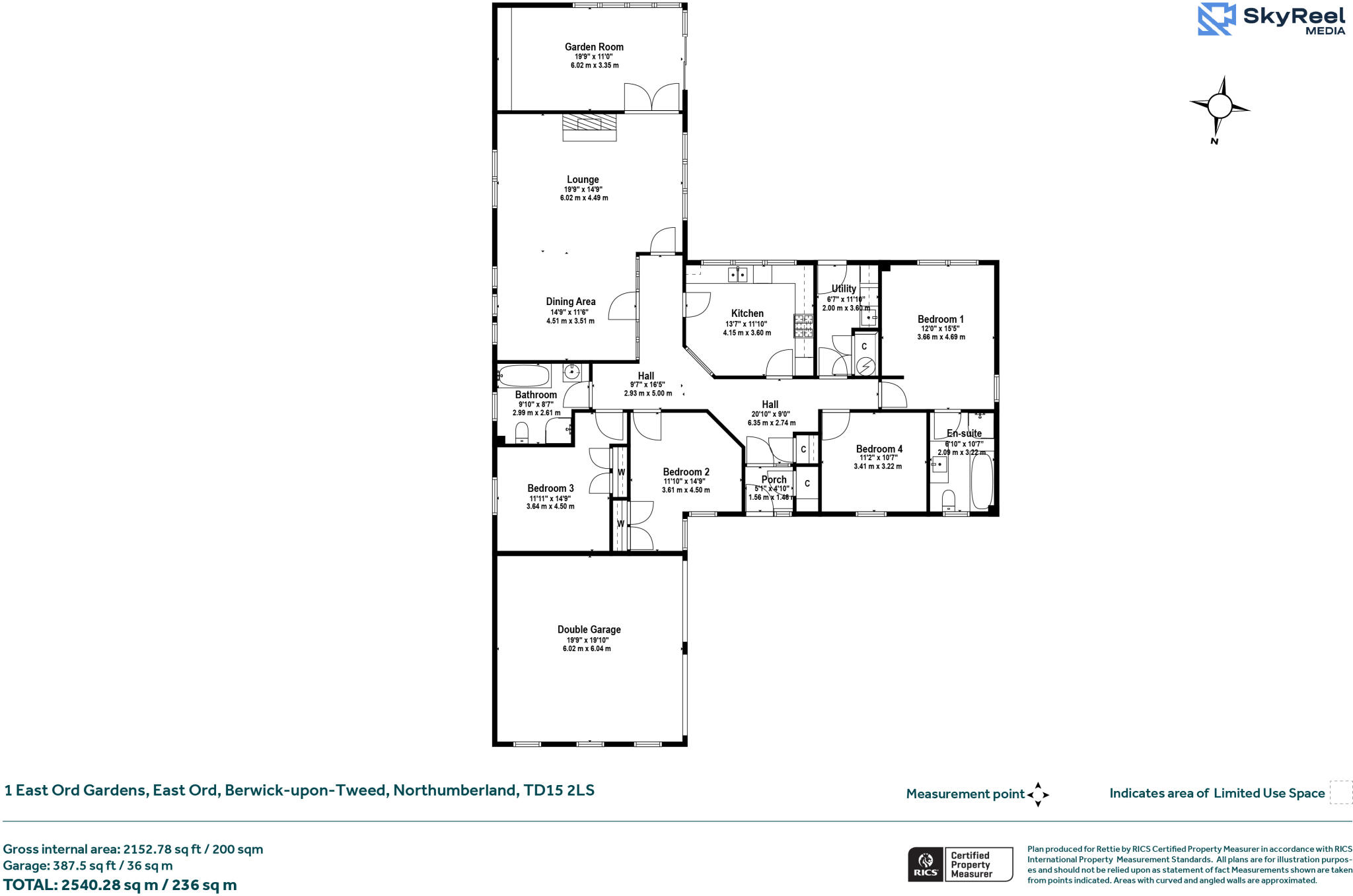 1, East Ord Gardens, East Ord, Berwick-upon-Tweed, Northumberland floorplan