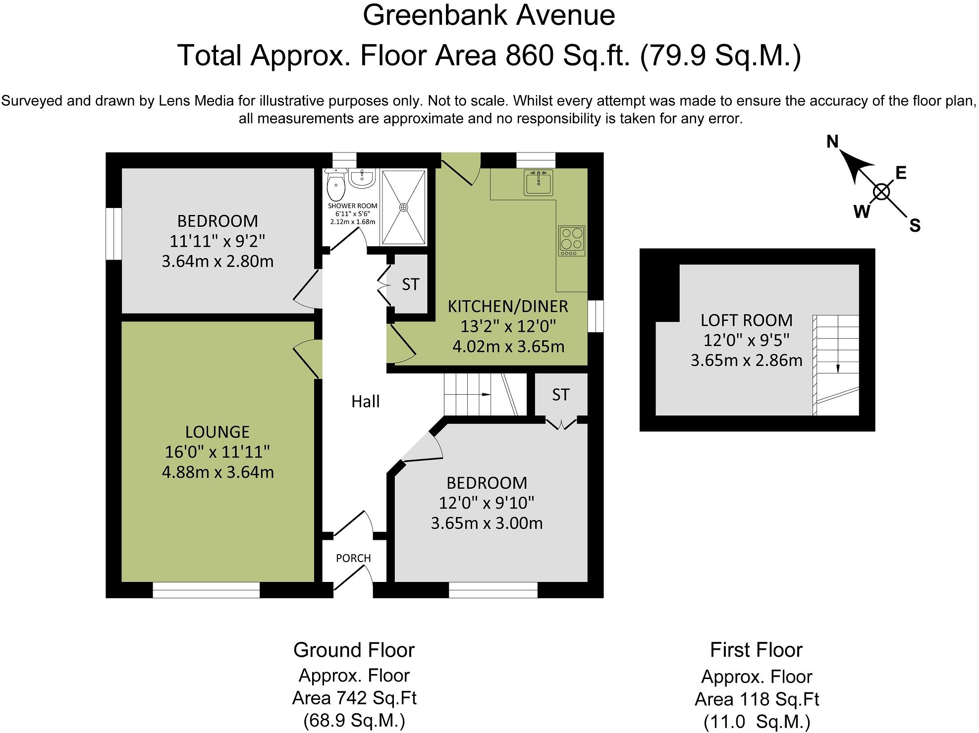 Greenbank Avenue, Billinge, Wigan, Greater Manchester. WN5 7BX floorplan