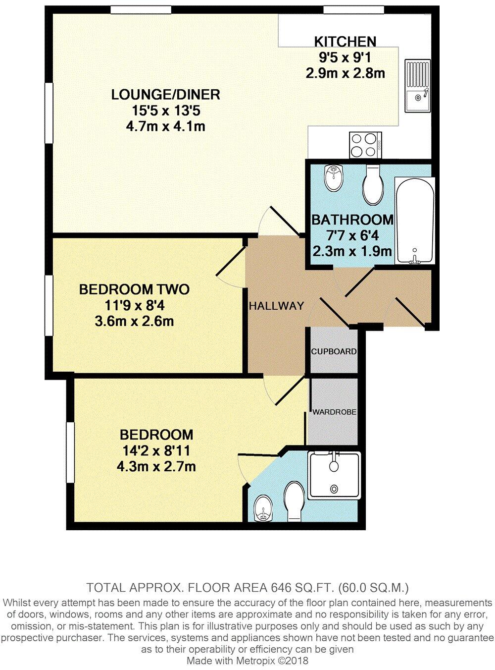 Jasmine Square, Woodley, Reading, Berkshire, RG5 floorplan