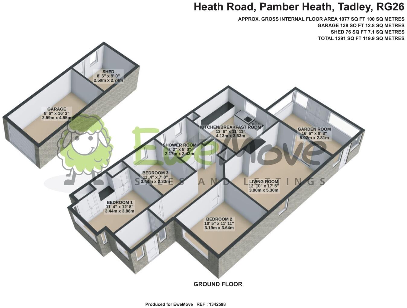 Heath Road, Pamber Heath, Tadley, Hampshire, RG26 floorplan