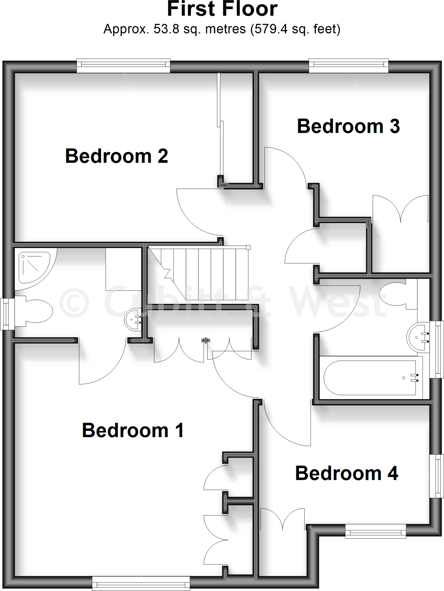 Marlborough Close, Chichester, West Sussex floorplan