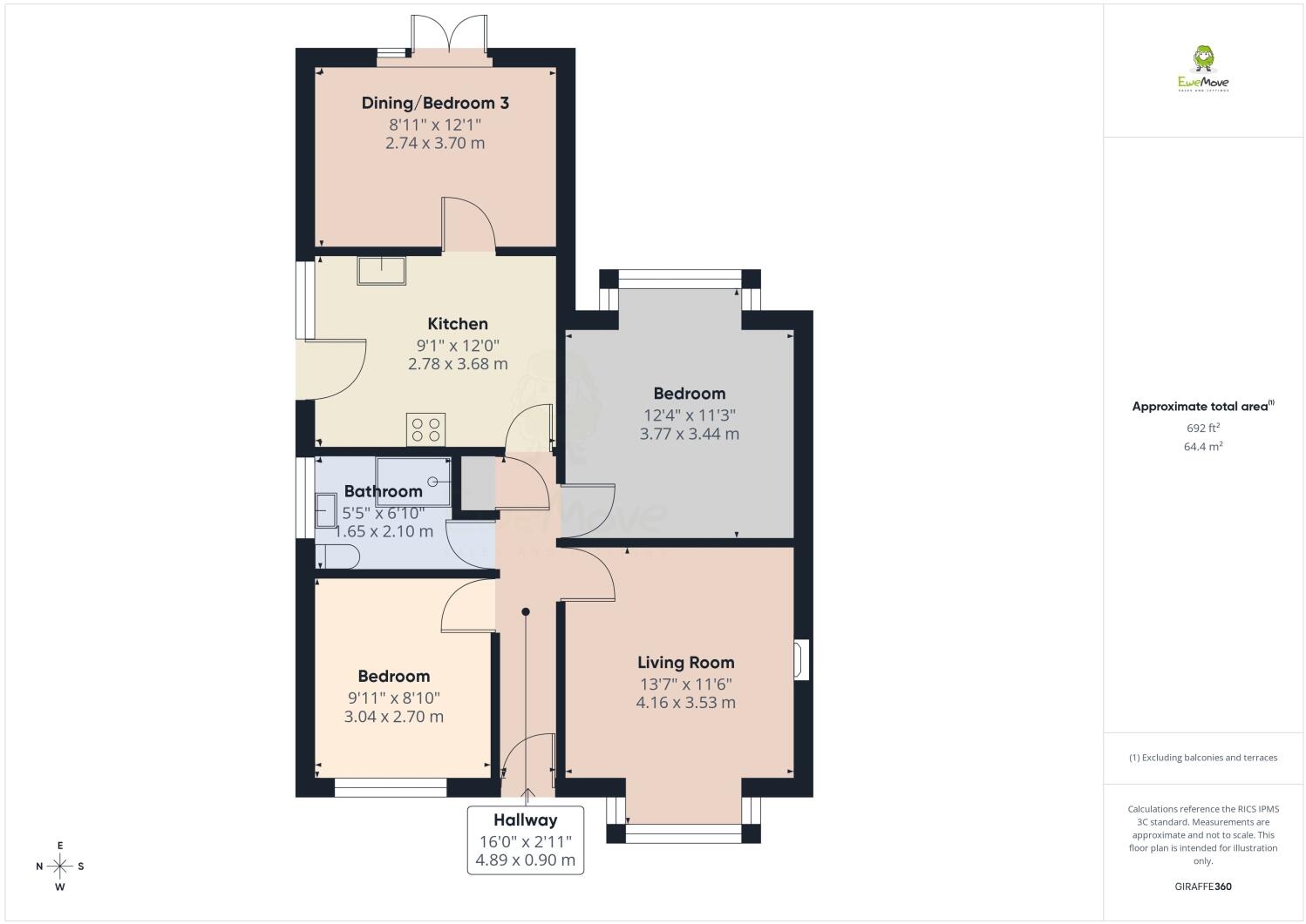 Kingswood Avenue, Belvedere, Kent, DA17 floorplan
