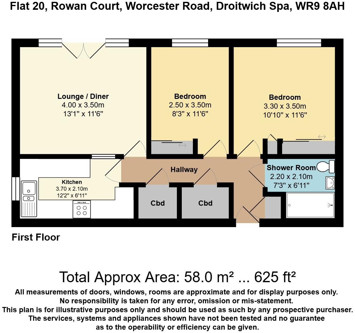 Worcester Road, Droitwich, Worcestershire, WR9 floorplan