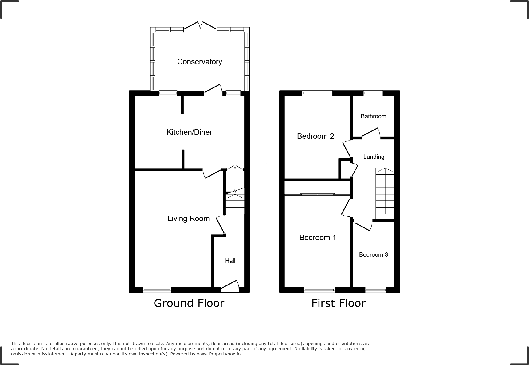 St. Pauls Close, Evesham, Worcestershire floorplan