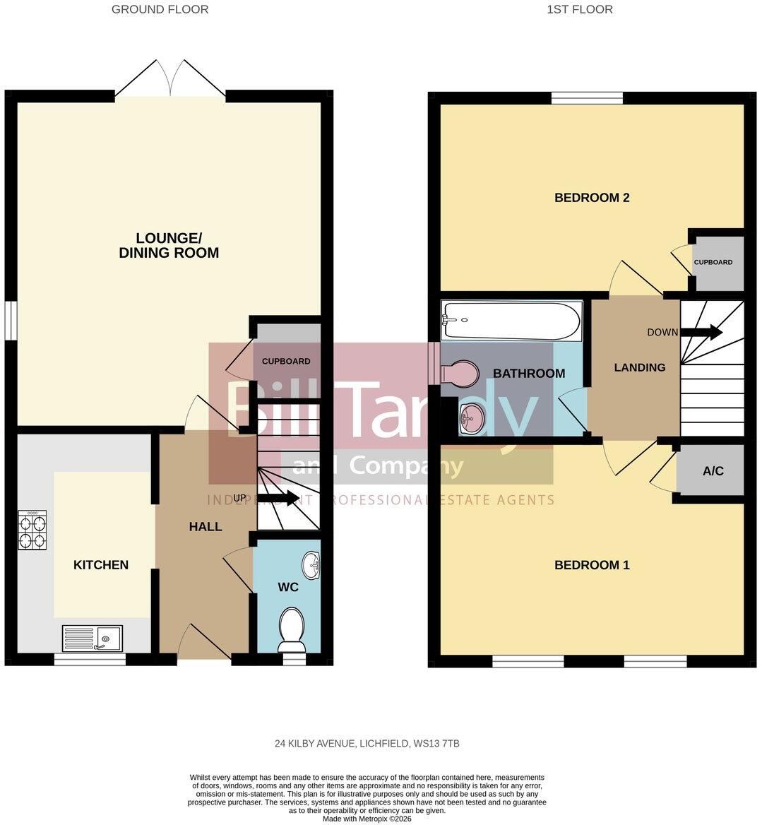 Kilby Avenue, Lichfield, WS13 floorplan