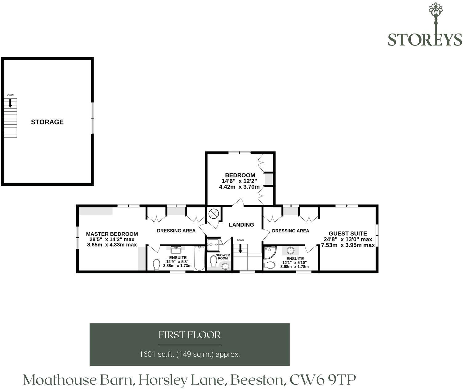 Moathouse Barn, Horsley Lane, Beeston, CW6 9TP floorplan
