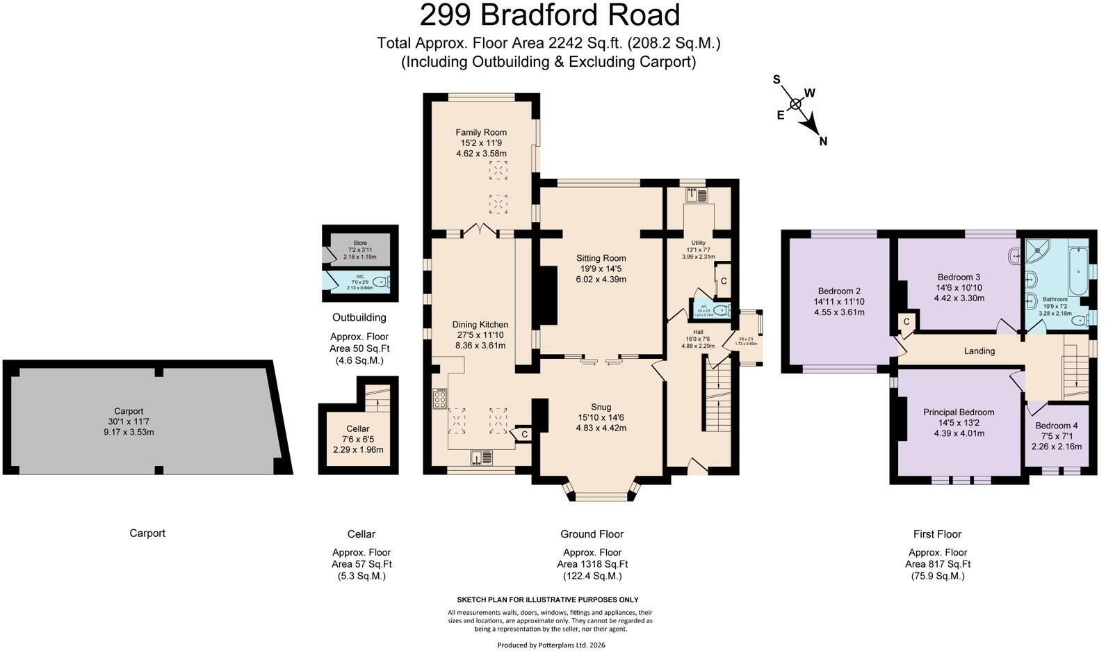 Bradford Road, Cleckheaton, BD19 floorplan