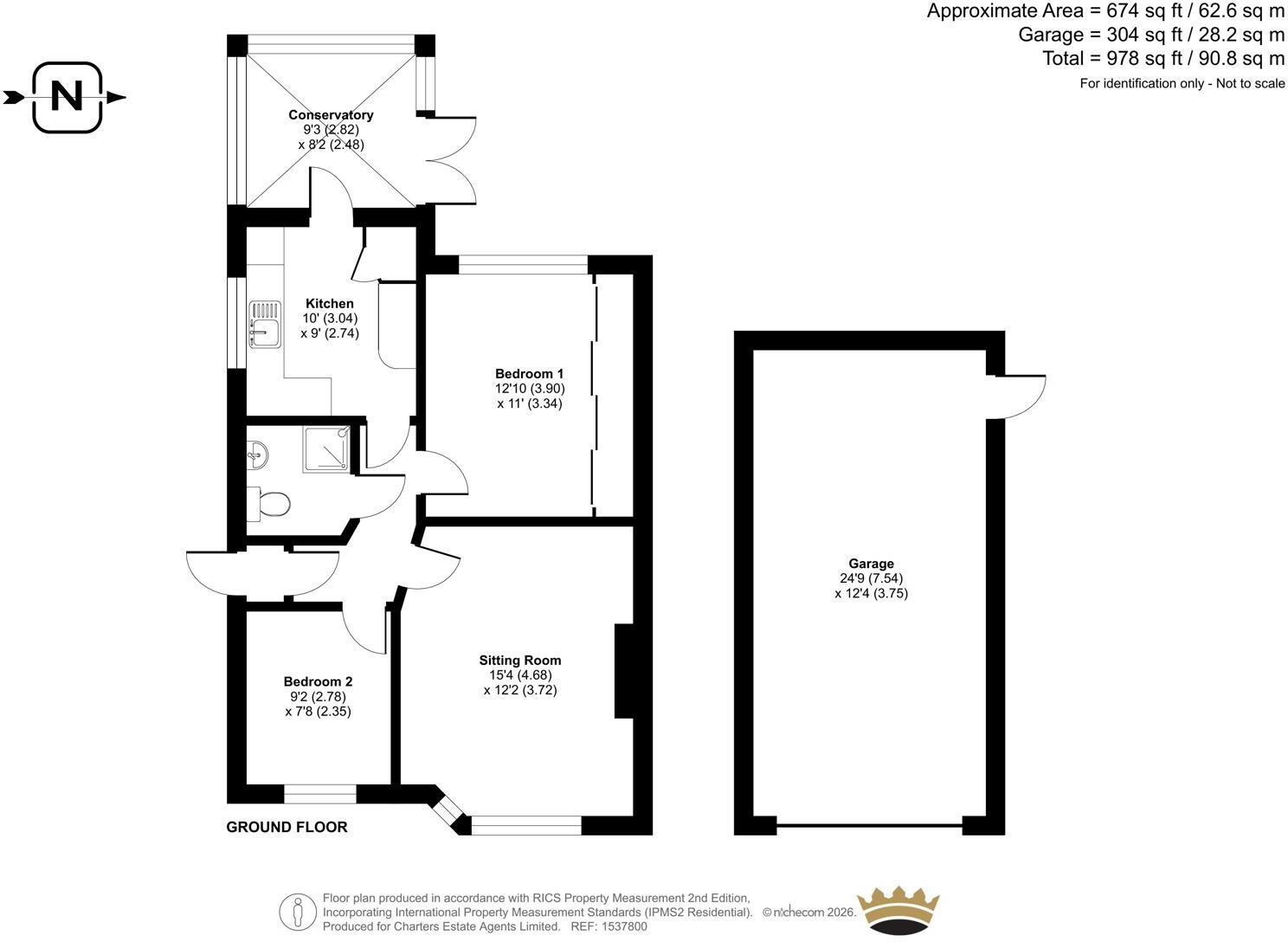 Belmont Close, Stubbington, Fareham, Hampshire, PO14 floorplan