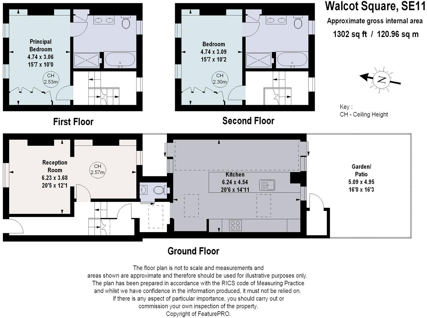 Walcot Square, Lambeth, London, SE11 floorplan