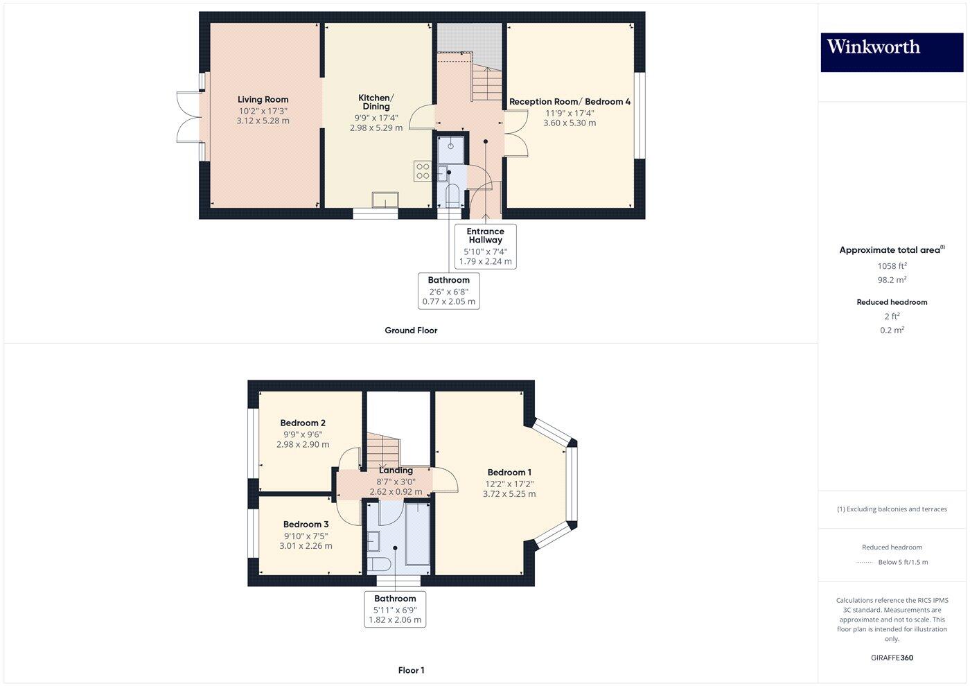 Corringham Road, Wembley, Middlesex, HA9 floorplan