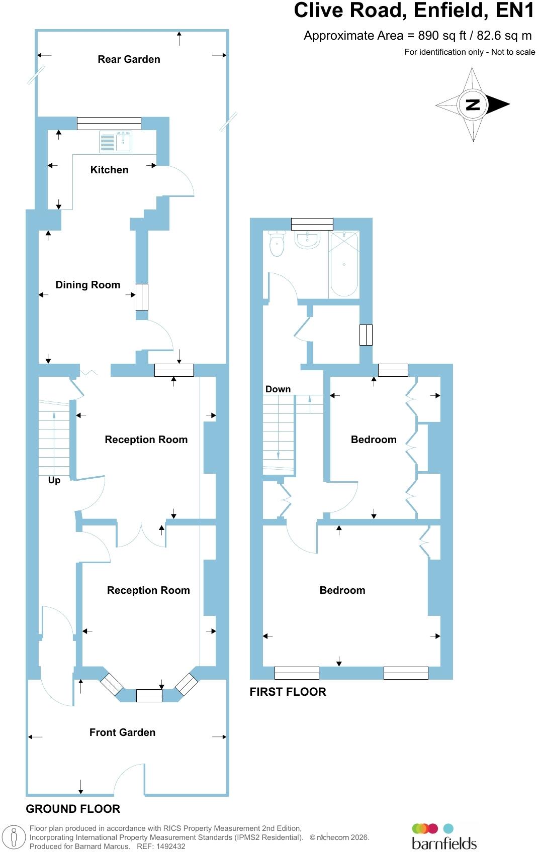 Clive Road, Enfield floorplan