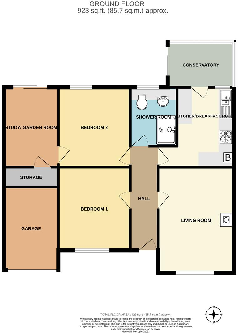 The Fairway, Braunton floorplan