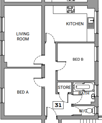 Pearson Square Doctor's Block floorplan
