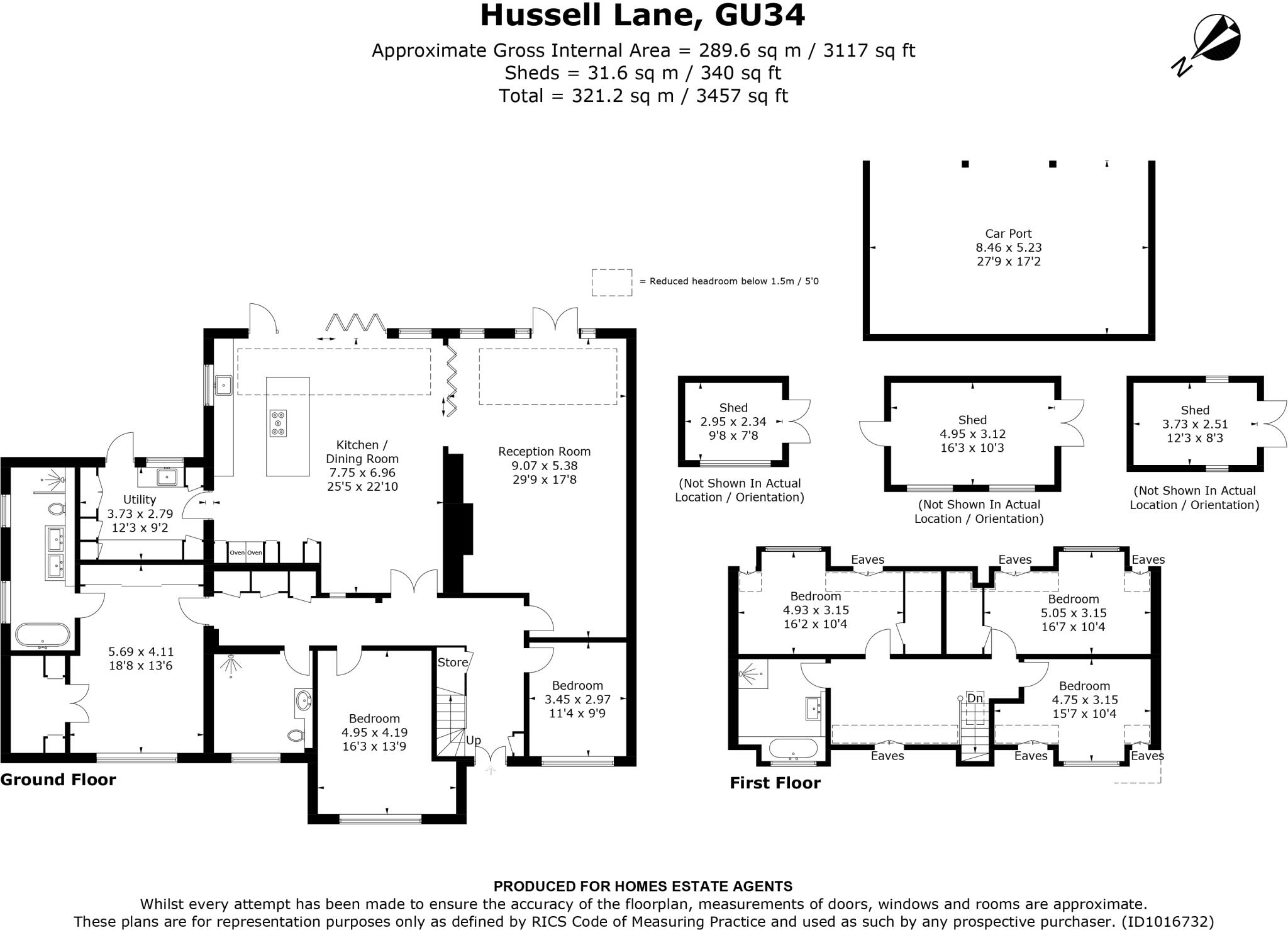 Hussell Lane, Medstead, Alton, Hampshire floorplan