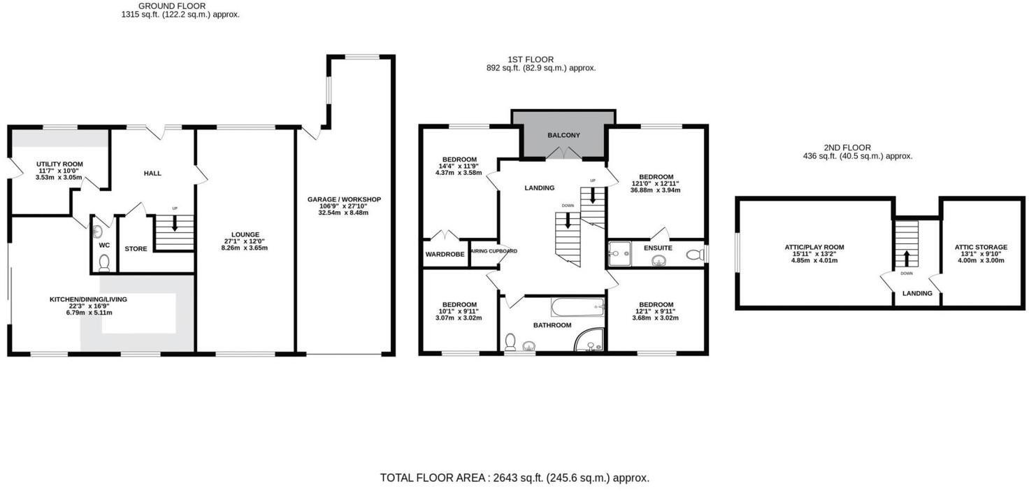 Garth Place, Rudry, Caerphilly floorplan