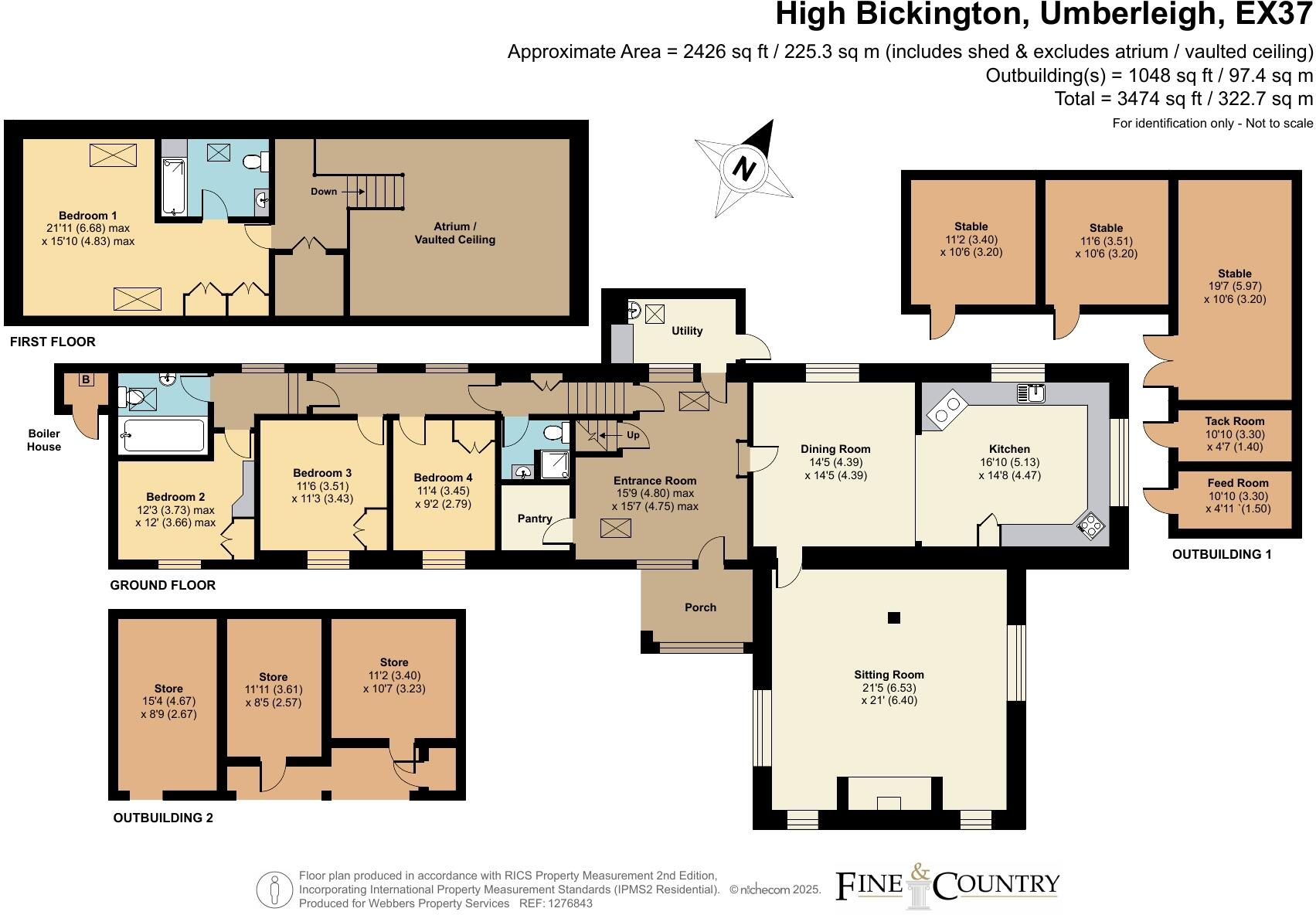 High Bickington, Umberleigh, Devon, EX37 floorplan