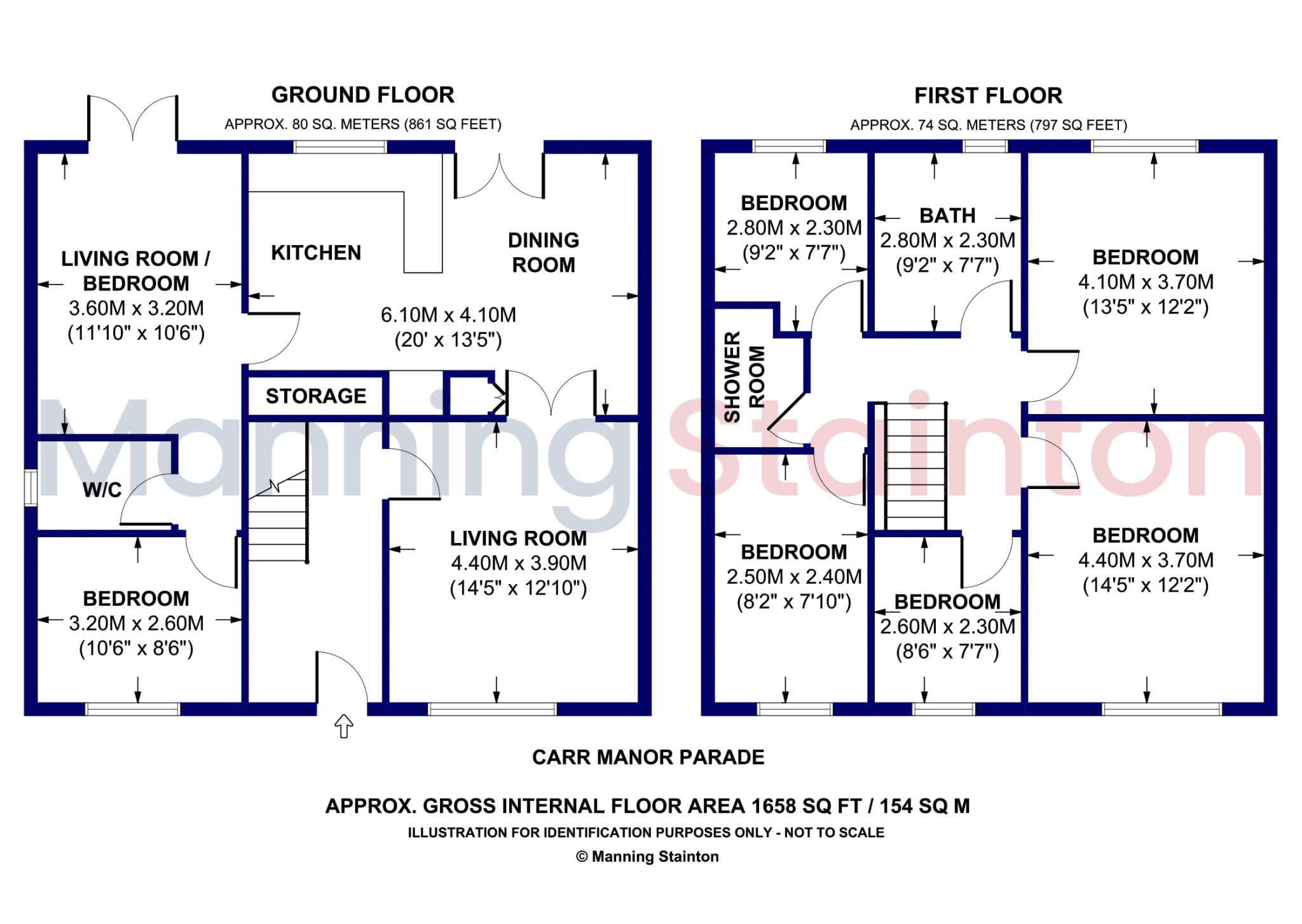 Carr Manor Parade, Leeds, West Yorkshire floorplan
