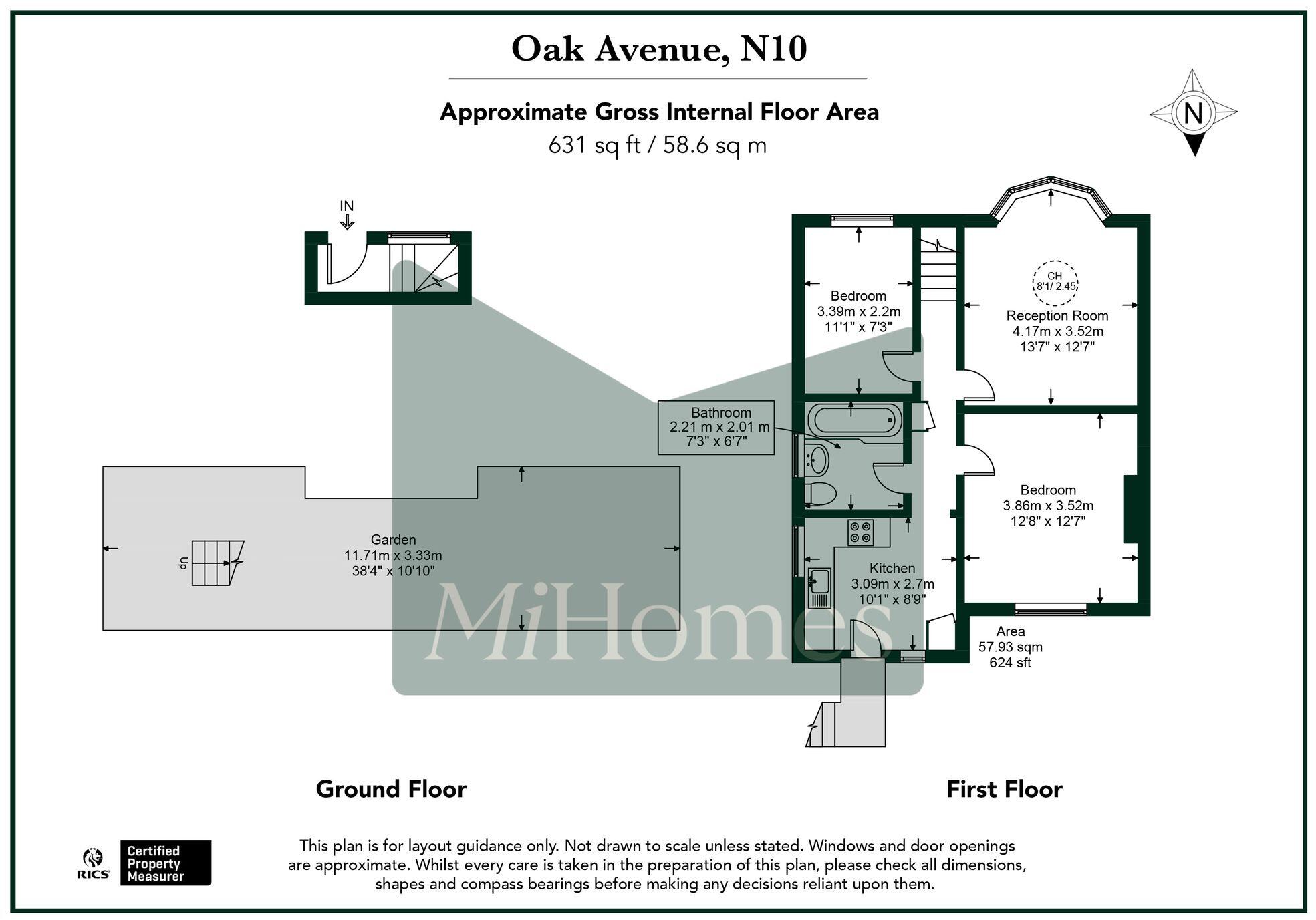 Oak Avenue, London, N10 floorplan
