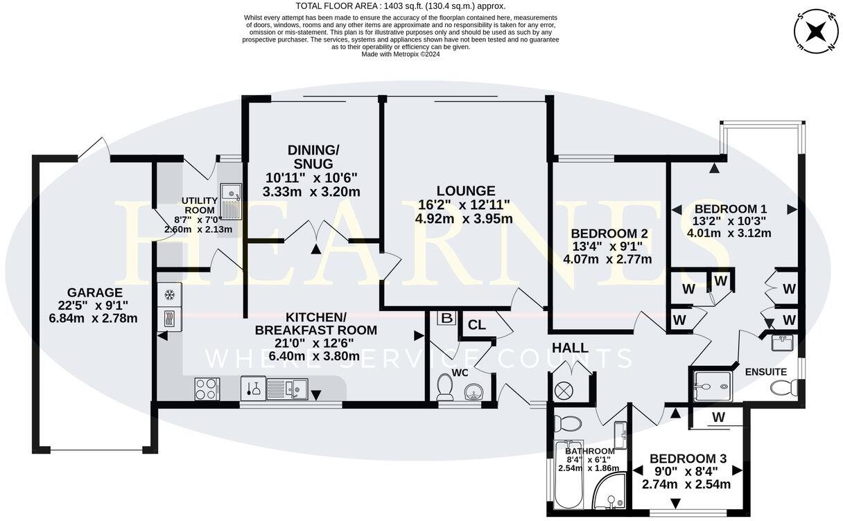 Berkley Avenue, West Parley, Ferndown, BH22 floorplan