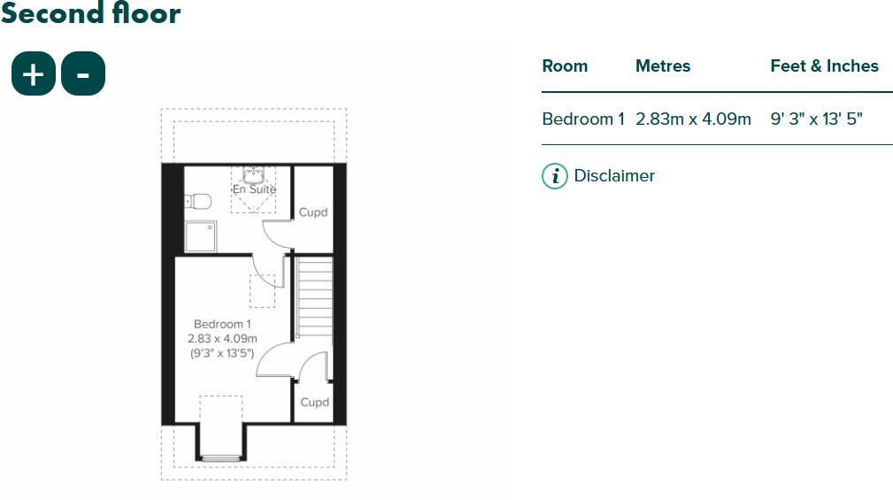 Plot 386 Ashworth Place, Tithebarn Lane, Exeter EX1 3UQ floorplan