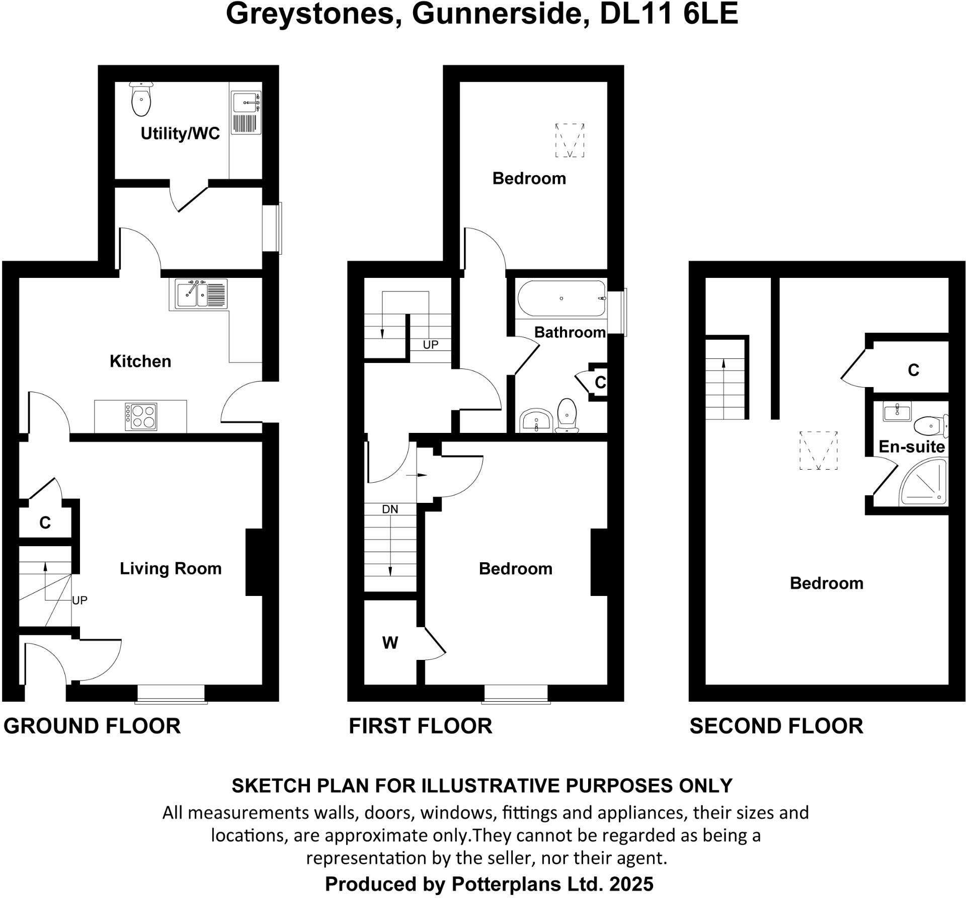 Greystones, Gunnerside, Swaledale floorplan