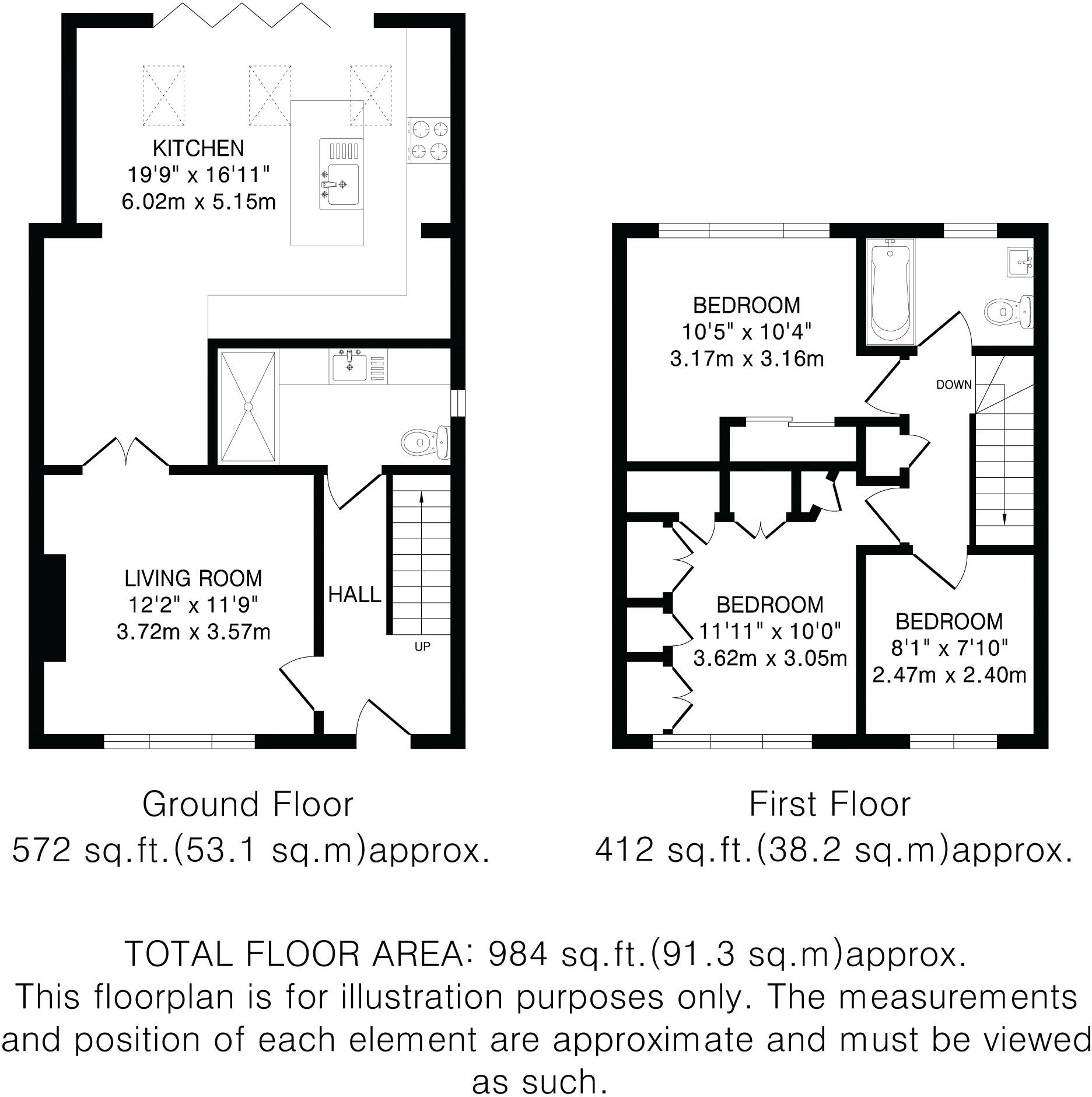 Ninesprings Way, Hitchin, SG4 floorplan