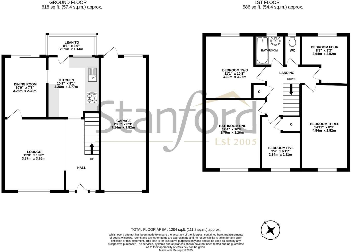 Latham Road, Fair Oak, Eastleigh, SO50 floorplan