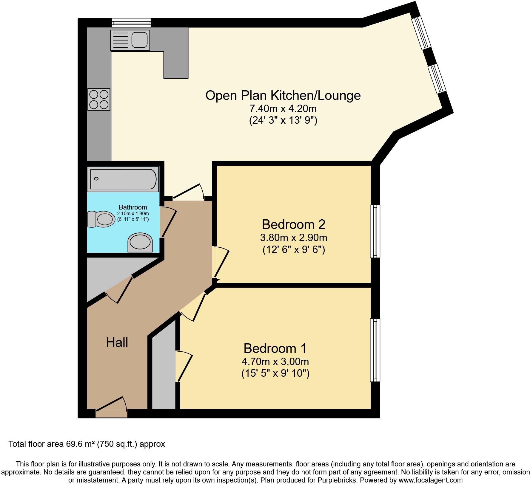 Hadfield Close, Manchester, M14 floorplan