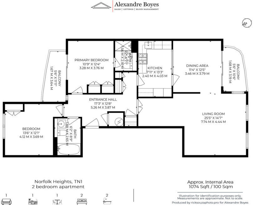 Norfolk Heights, Church Road, Tunbridge Wells, TN1 floorplan