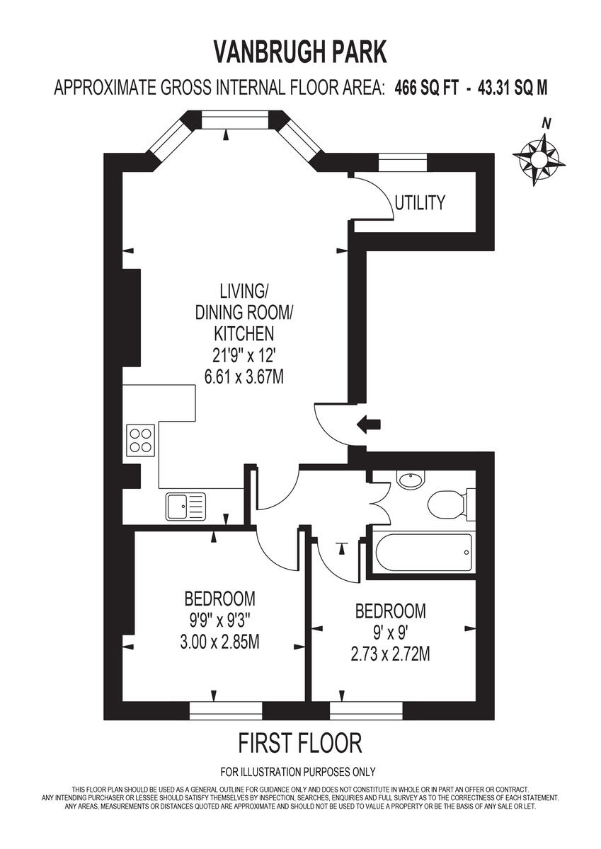 Vanbrugh Park, London floorplan