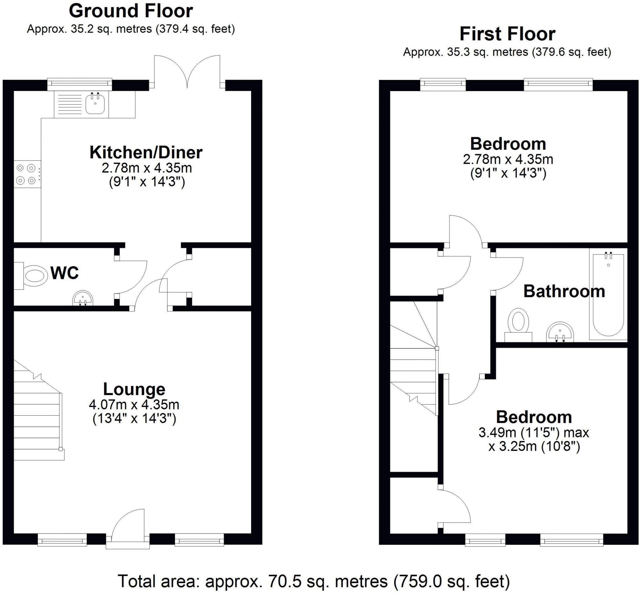 Coalport Road, Broseley floorplan
